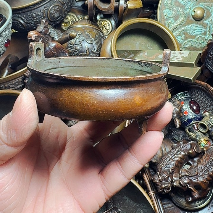 铜器摆件收收藏藏