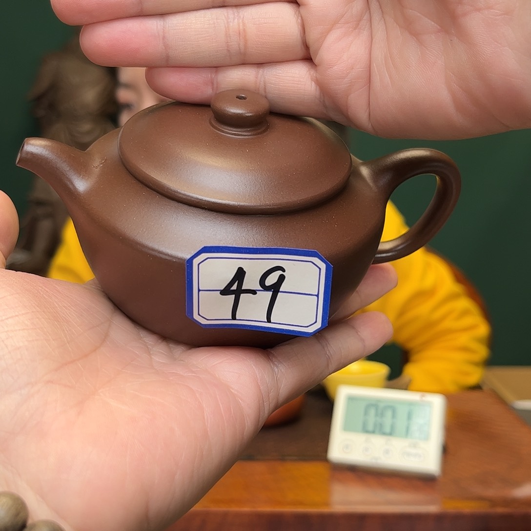 紫砂茶壶棋龛紫泥