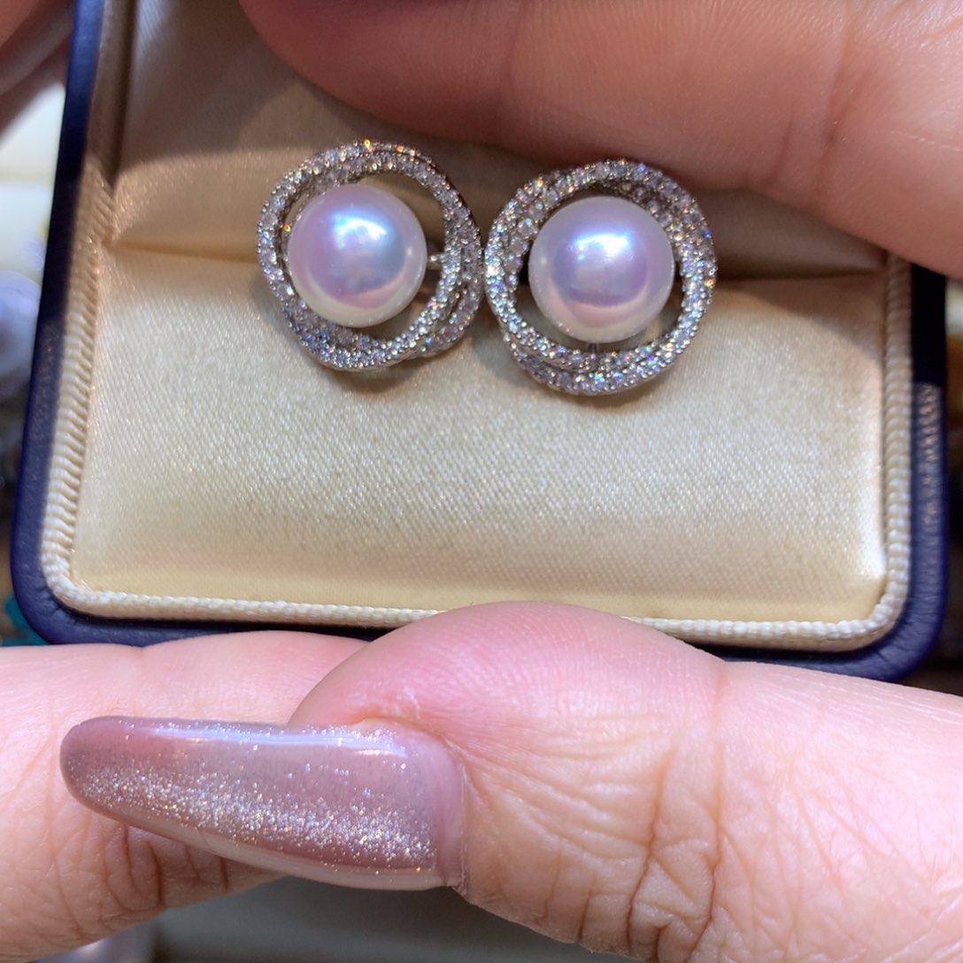 未镶嵌耳饰淡水珍珠