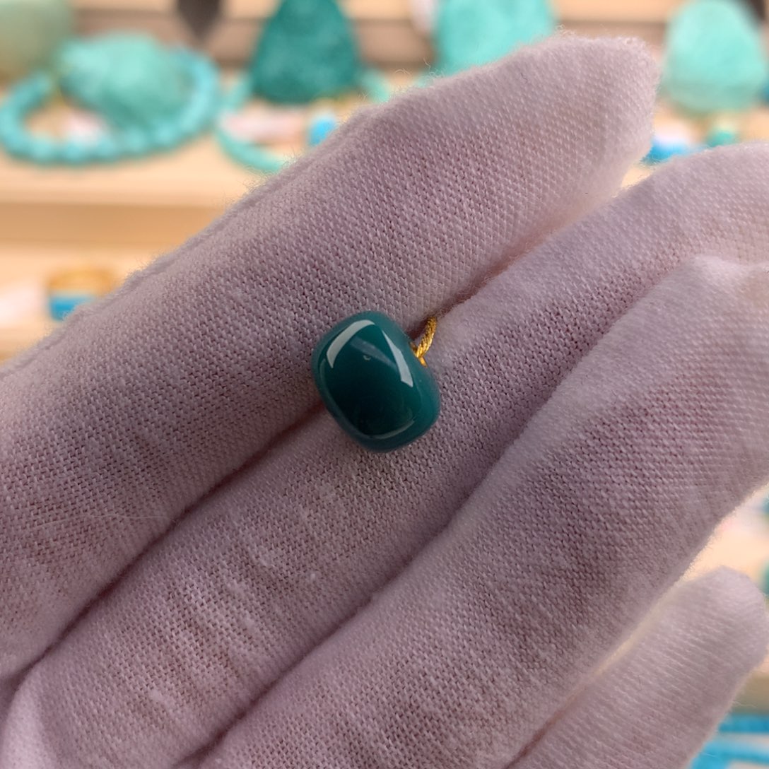 绿松石珠宝奇石未镶嵌10.5-7.7