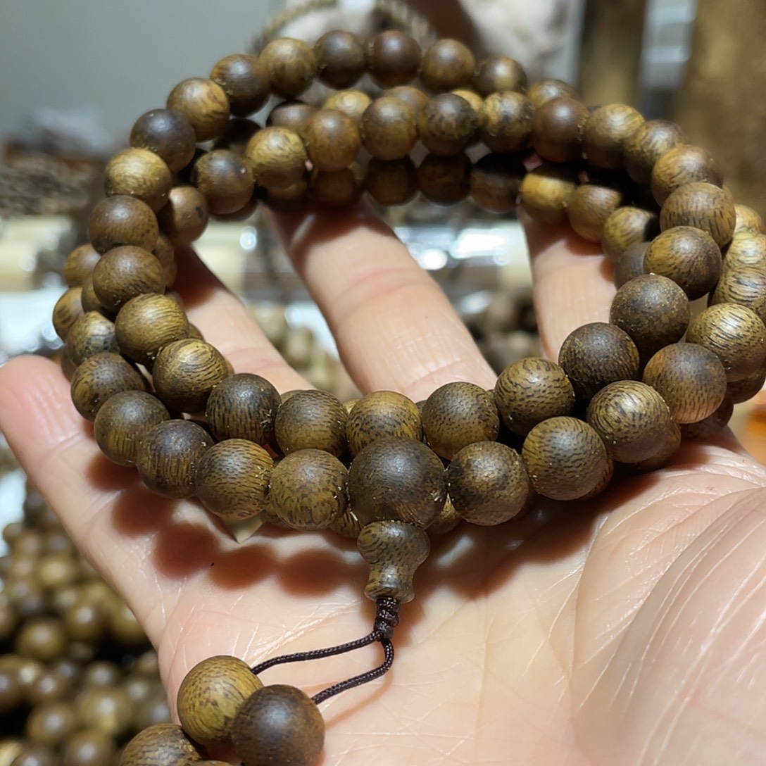 沉香手串9mm多圈108颗多样拍一