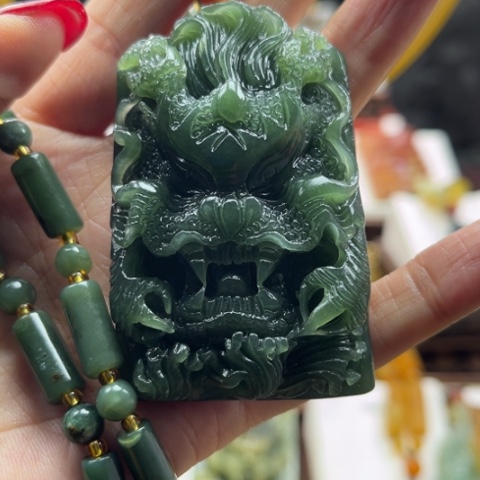 岫玉挂件未镶嵌搏挂件