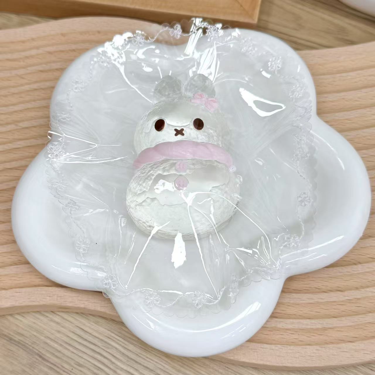 【果冻泥】米菲雪人 纯手工硅胶捏捏乐解压玩具