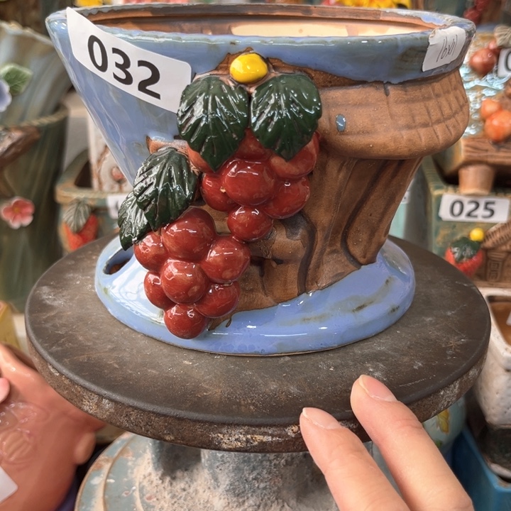 紫砂花盆粗陶材质多肉花盆