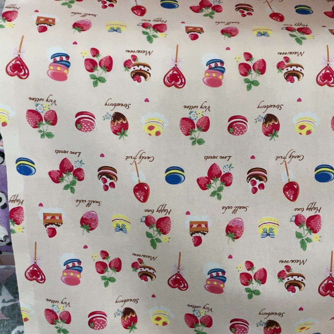 一米价纯棉平布1.1米宽果子布艺13.18