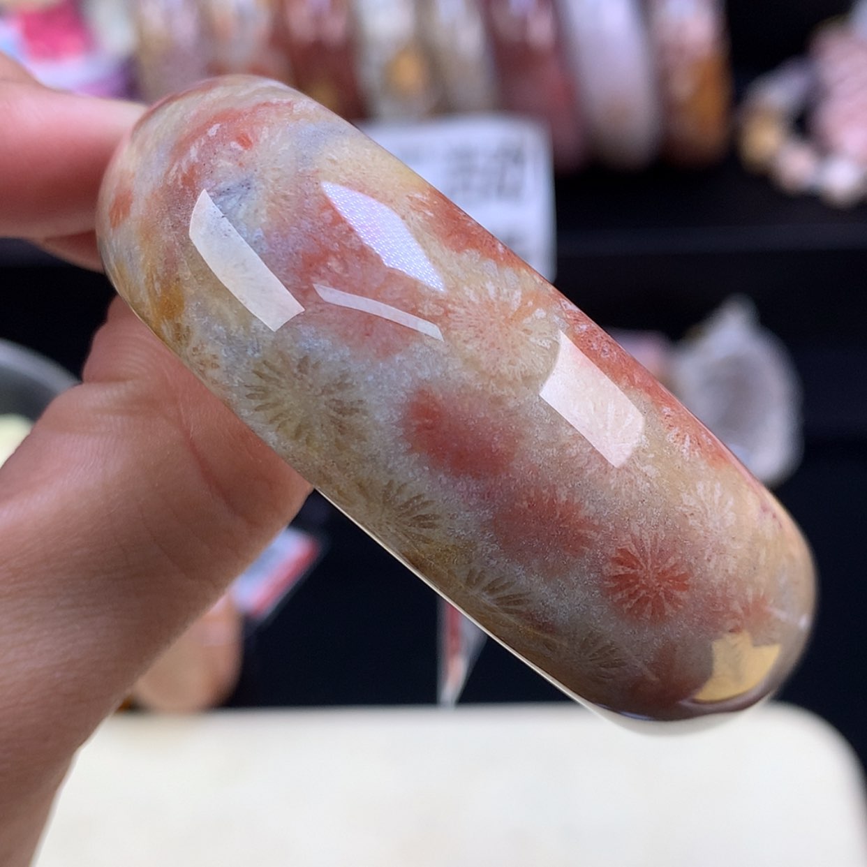 【闪购商品】颈饰未镶嵌硅化珊瑚（珊瑚玉）2号赞比52圈