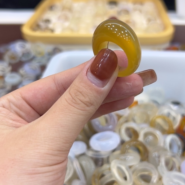 玛瑙/玉髓合金戒指58港17