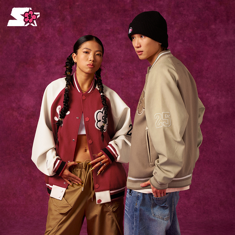 【有钱花联名】STARTER 2025春季新年款杠上开花外套 SA51BJ001