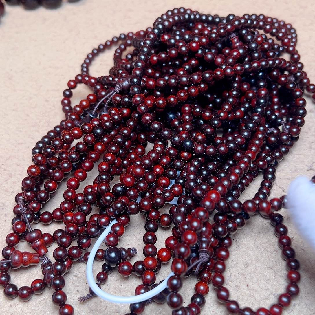 手串/手链小叶紫檀06琴料火焰纹金星