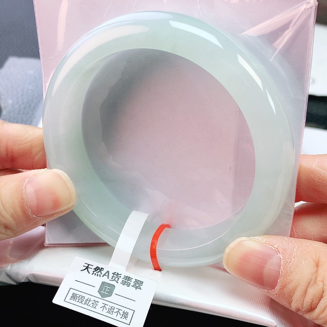 未镶嵌手镯翡翠58圈