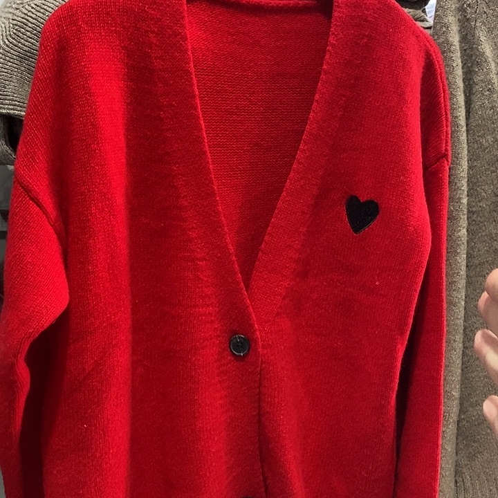 川久保玲同款加厚纯100%美丽诺羊毛开衫