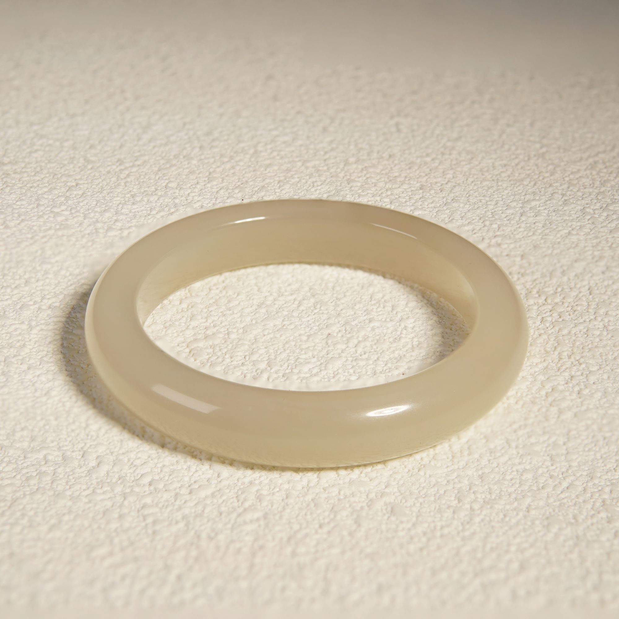 【苏禾珠宝】天然和田玉老坑料熟藕粉全藕粉手镯 拍一发一多样性发A