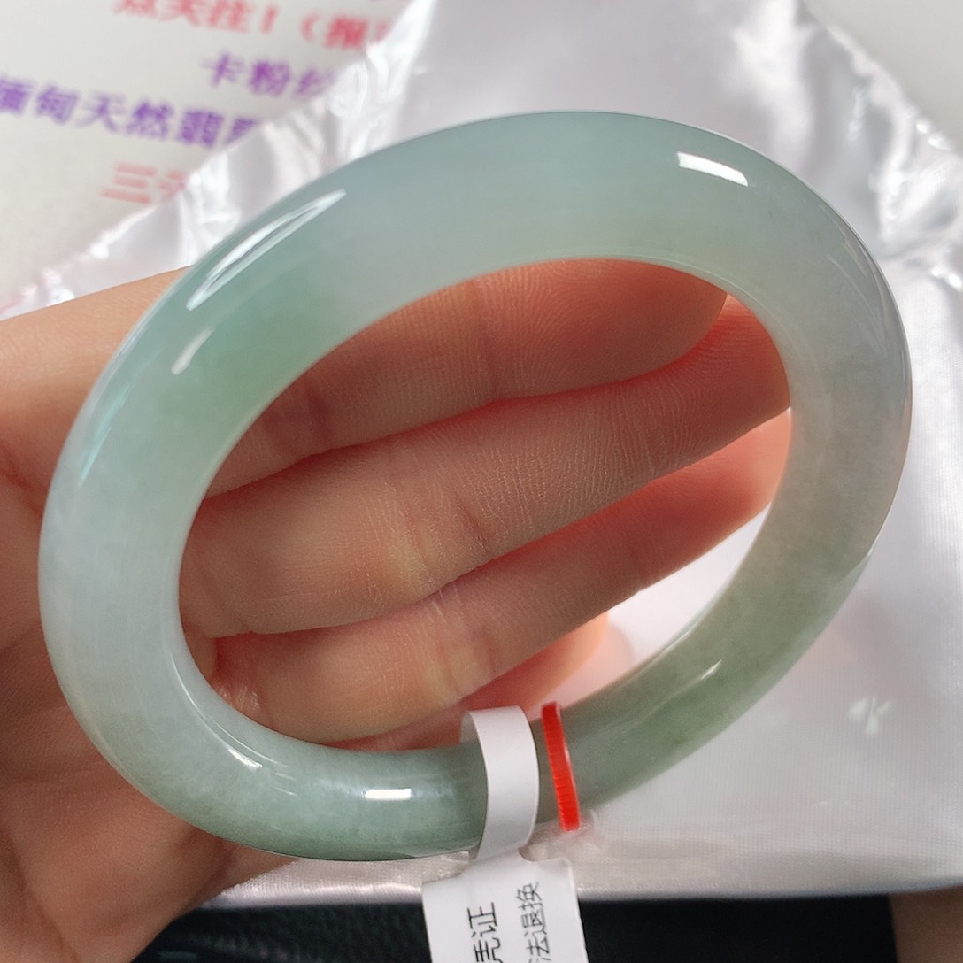 翡翠手镯未镶嵌 圆条①③⑨
