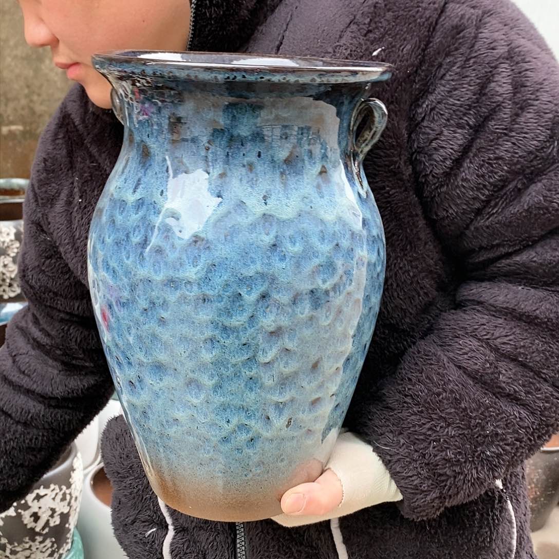 紫砂花盆正品口20高32