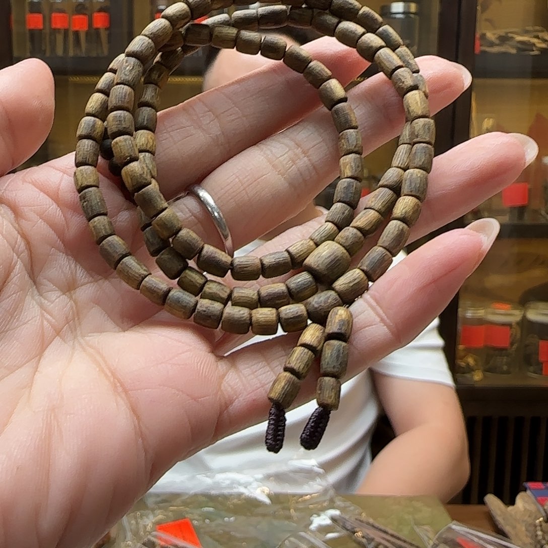 手串沉香8棋楠多圈随形沉水桶珠手串9g+多样性发一串