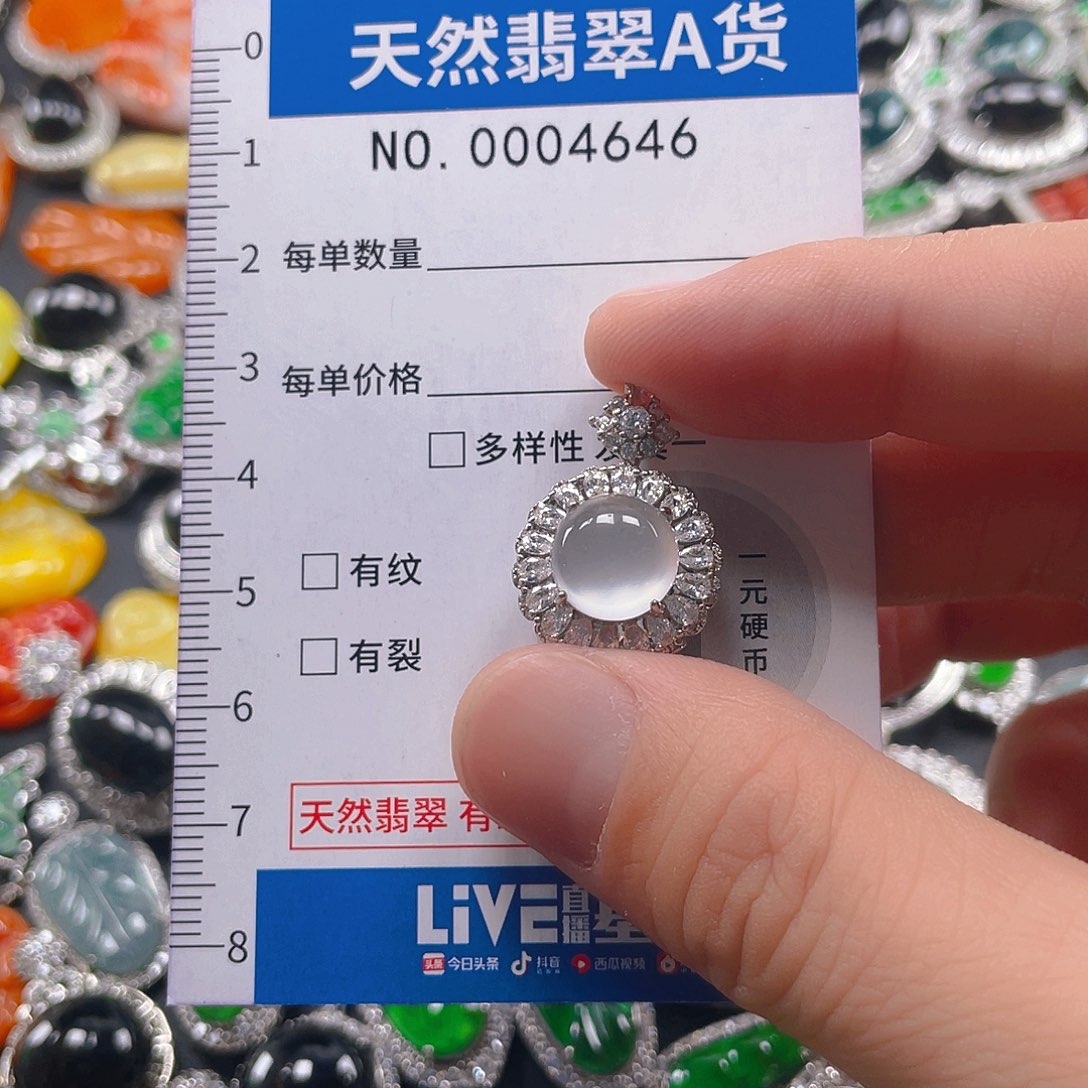 翡翠未镶嵌吊坠(不含链)