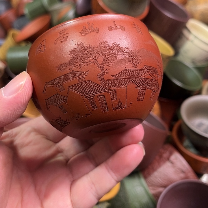 紫砂茶杯全手工紫砂主人杯