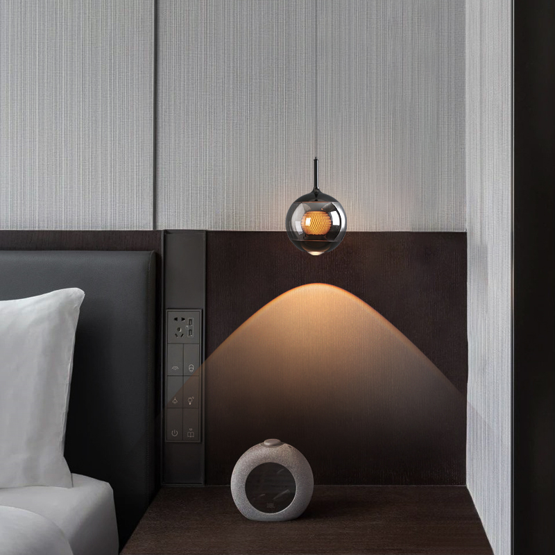 【灯语】触摸升降床头吊灯意式极简轻奢高级感玄关卧室客厅吊线灯