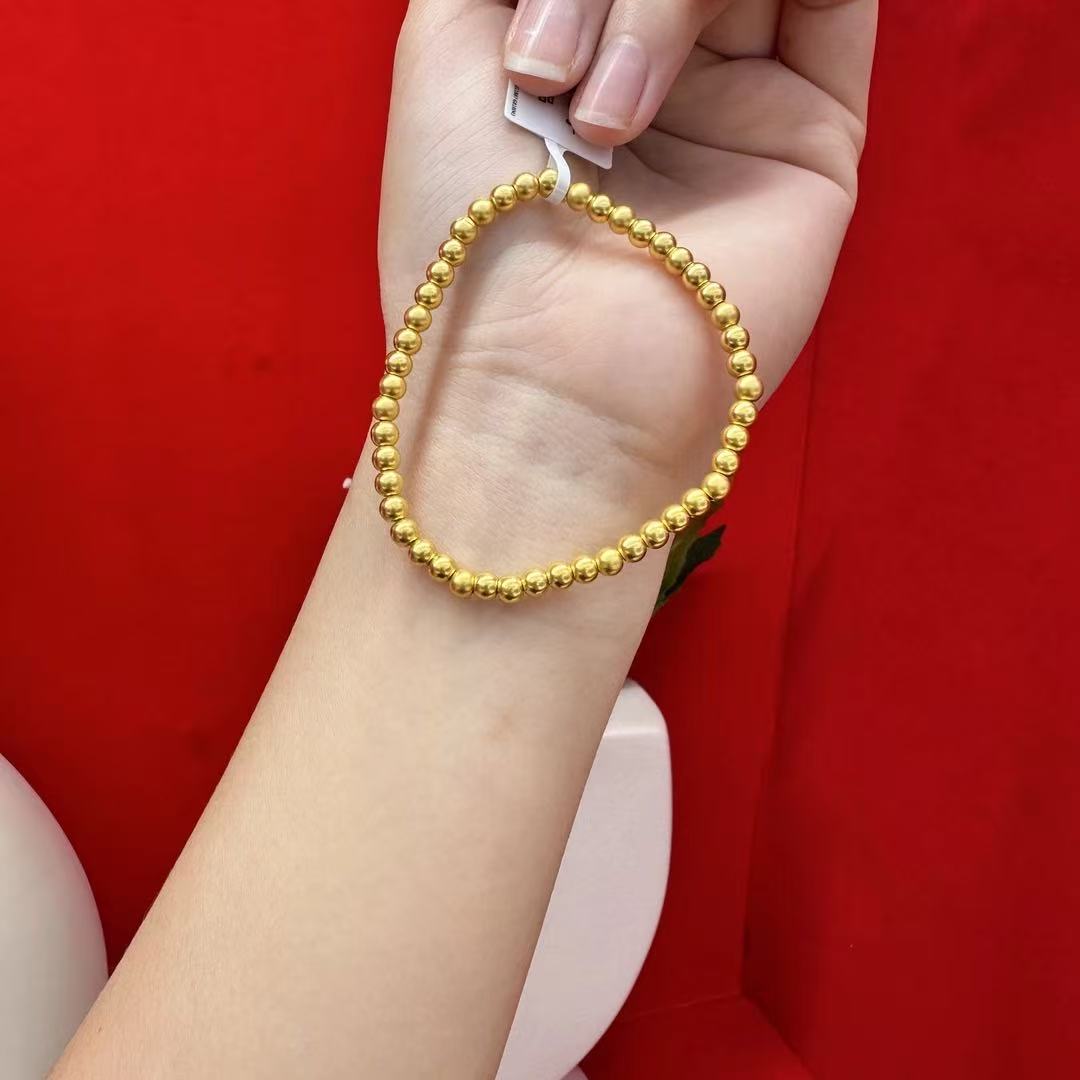 【思思精选】足金999 卡4满串 CP 添金纳福 