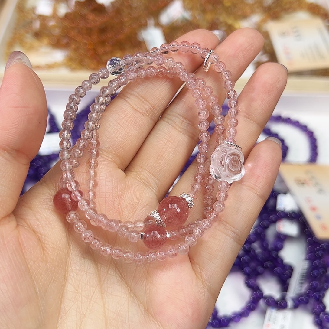 水晶手链未镶嵌j j 04004