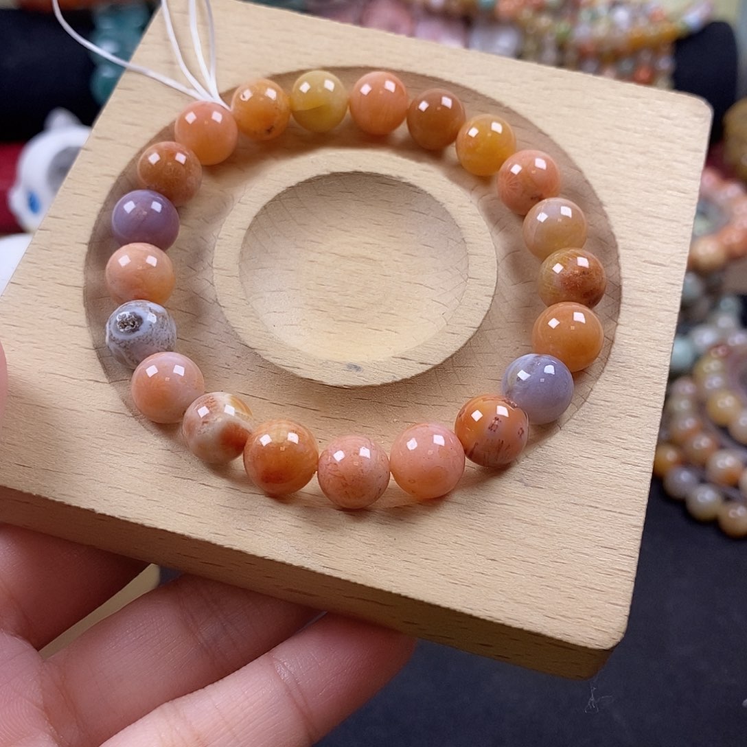 程***0硅化珊瑚（珊瑚玉）未镶嵌手串