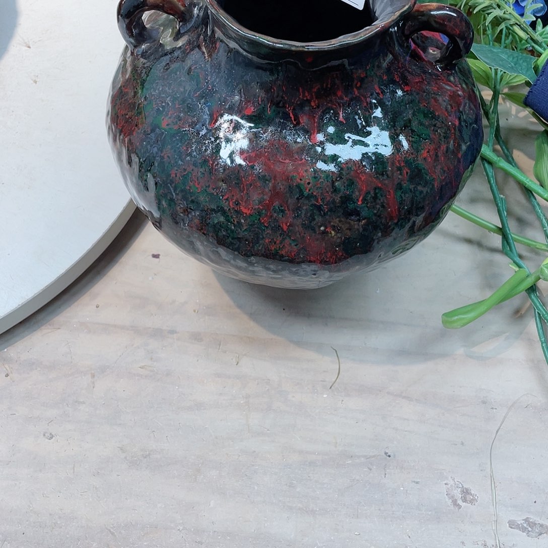 瓶小*高24口8盘泥无孔花瓶