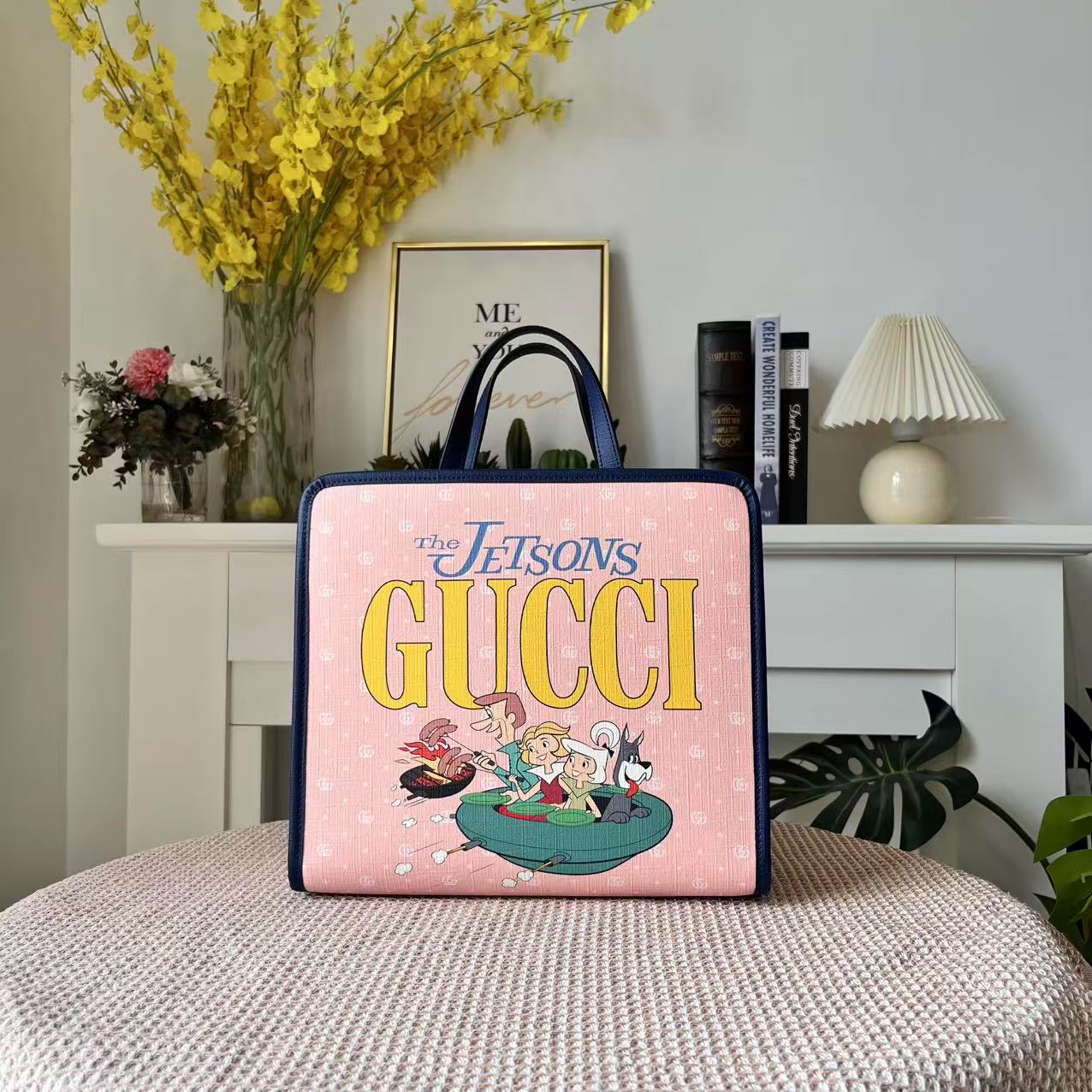 99新 GUCCI/古驰 杰森一家联名系列儿童包托特包
