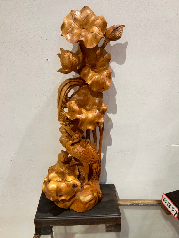 崖柏（一鹭连升）长23cm宽13cm高57cm