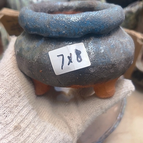 红陶粗陶花盆手工