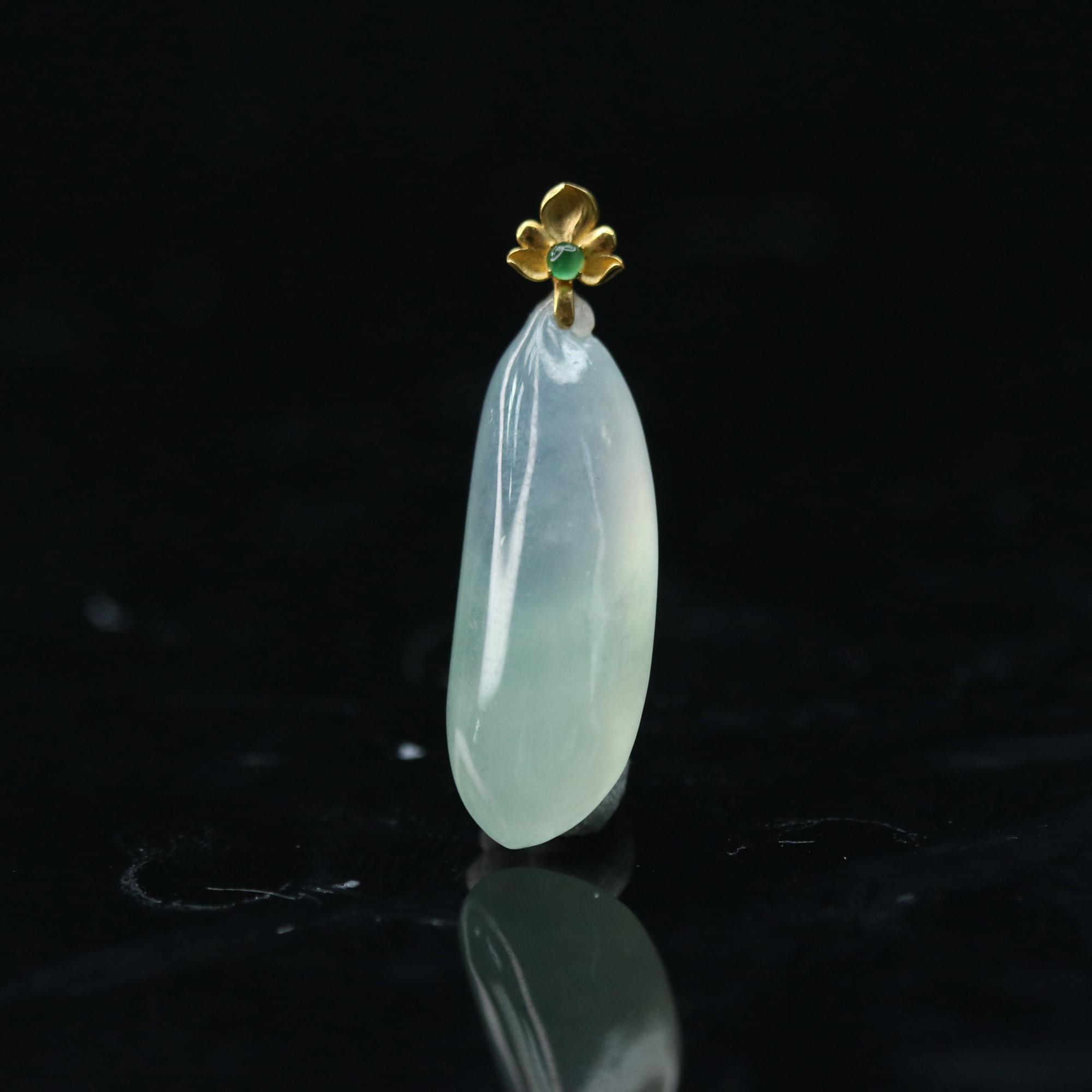 42天然缅甸翡翠A货18k冰晴福瓜/100119/上海嘉禾拍卖