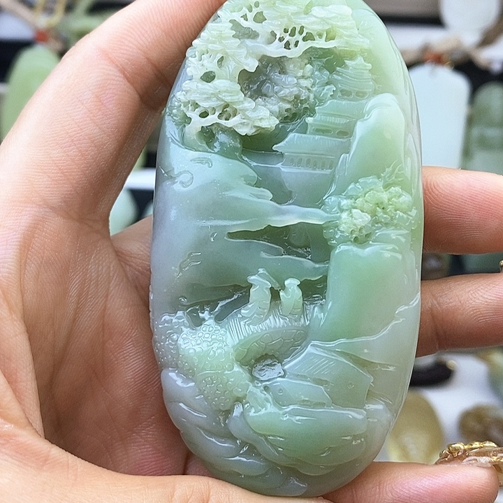 和田玉未镶嵌颈饰