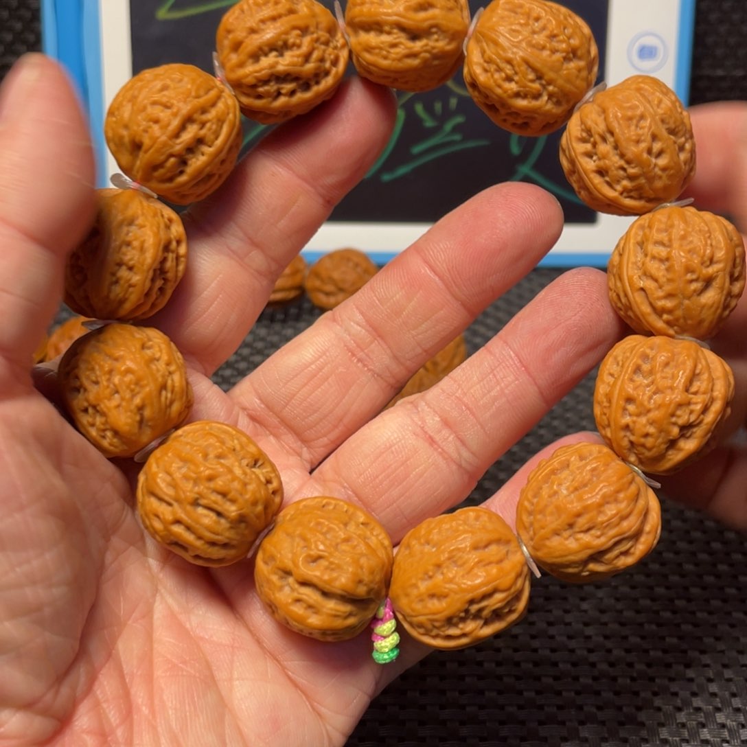 文玩核桃手串粗筋莲花座21
