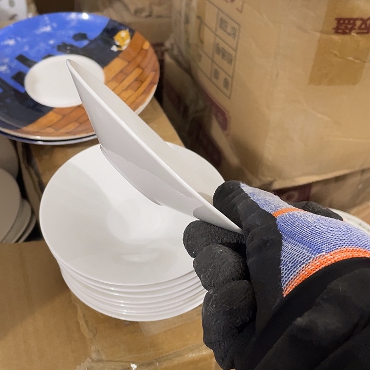 瓷片陶瓷12厘米小斗笠碟10个