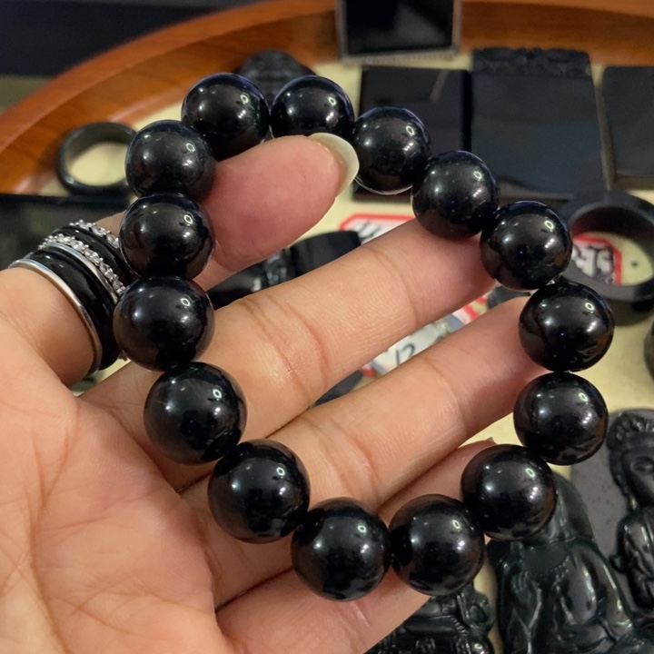 翡翠手链未镶嵌墨翠14