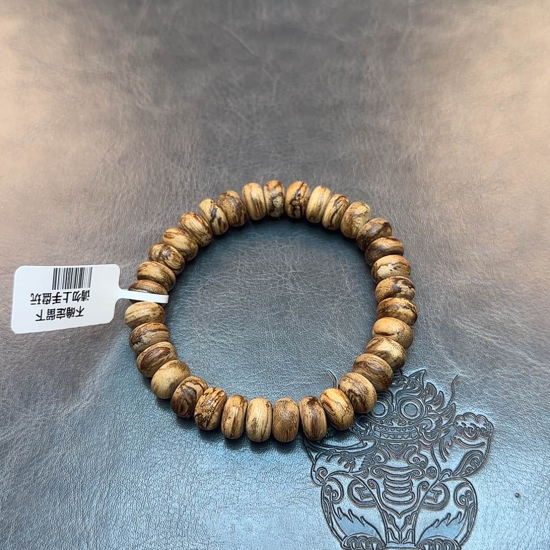 手串沉香Cm612，达拉干随形片片珠单圈