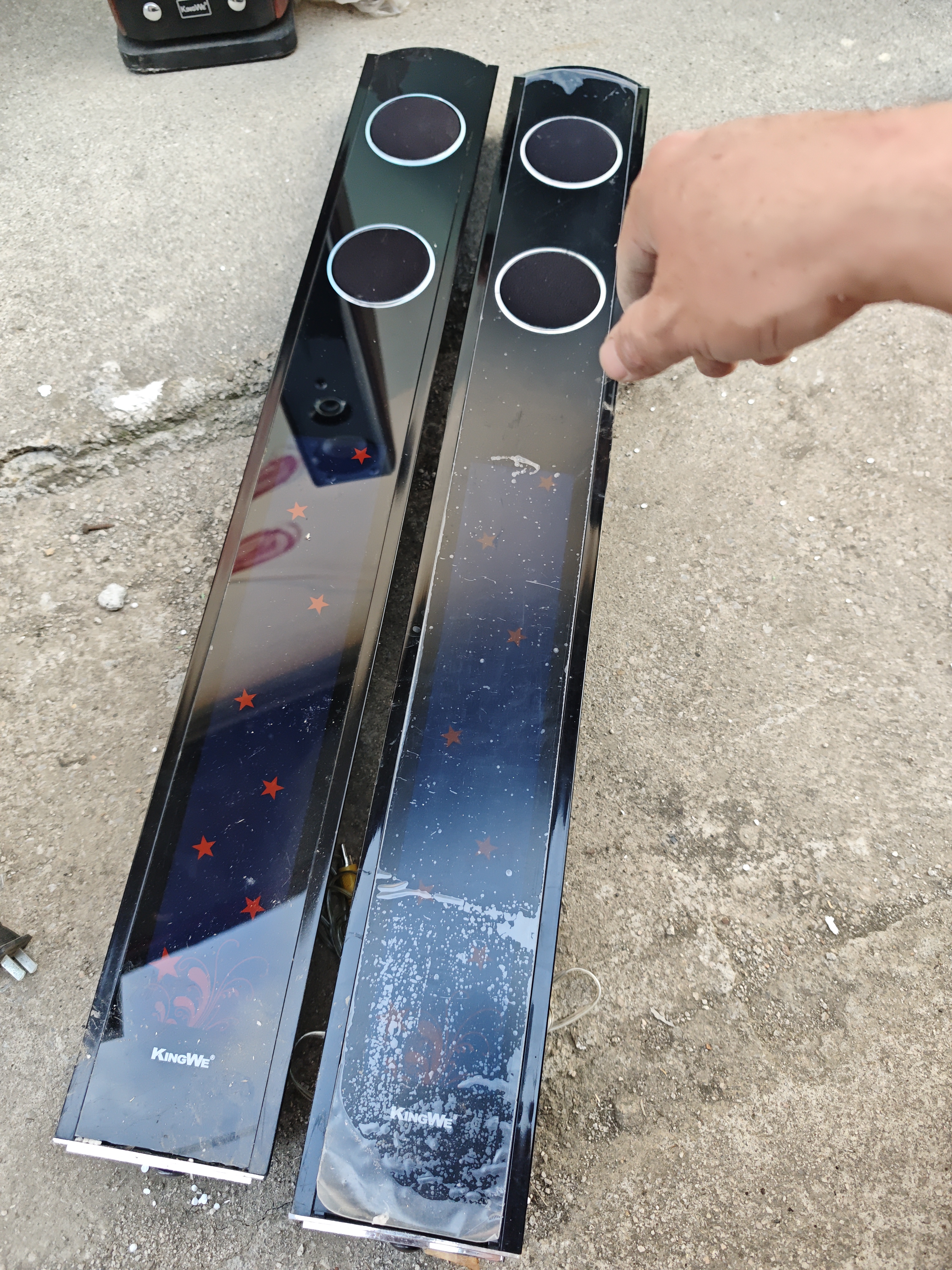 8新  处理不包好坏的音柱，一对价格不包邮。