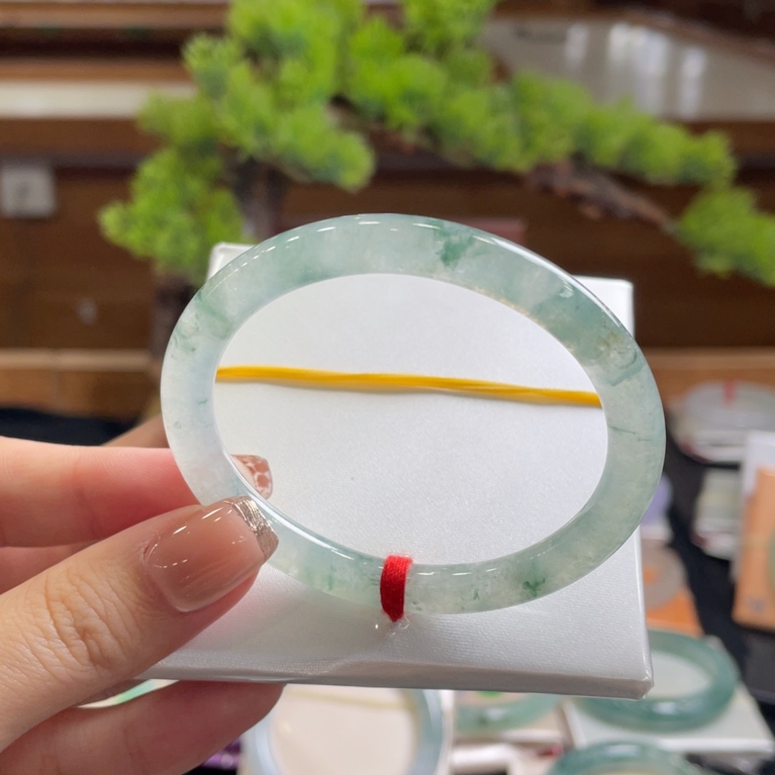 翡翠手镯未镶嵌54 贵妃 圆条