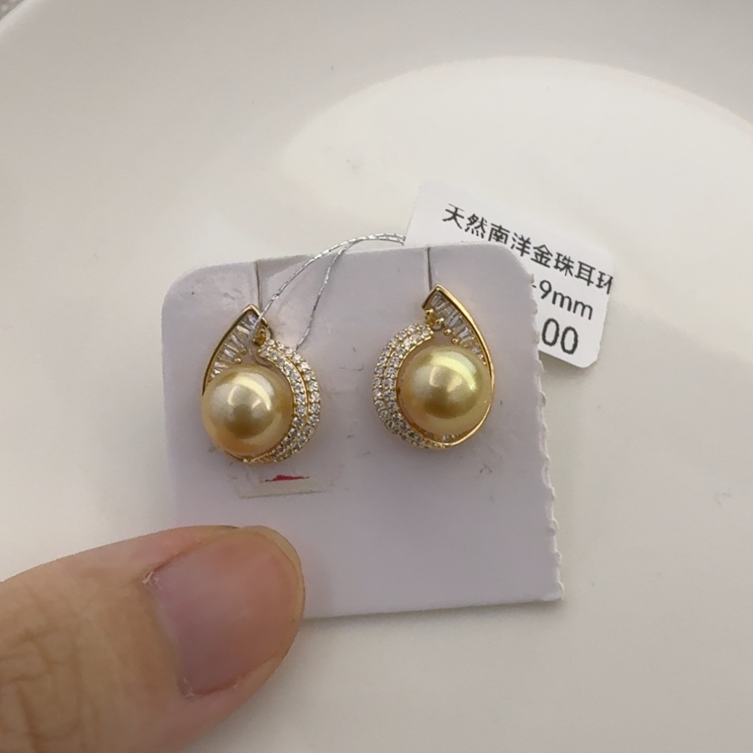 未镶嵌海水珍珠耳饰