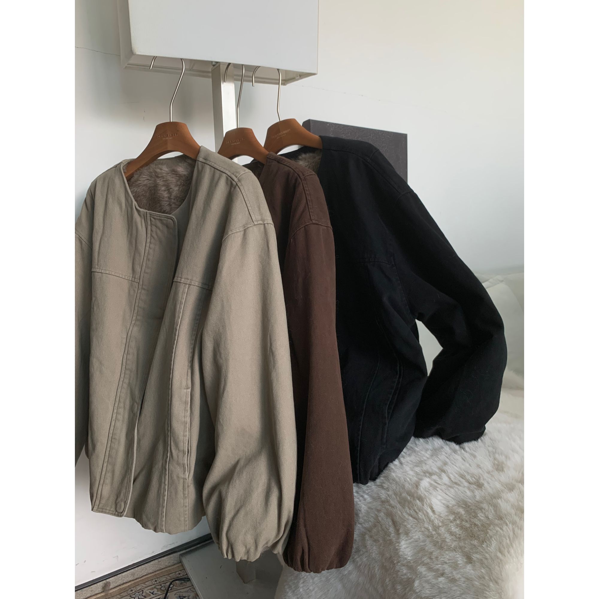 秋冬新款断码捡漏.环保毛毛派克服外套Y5451