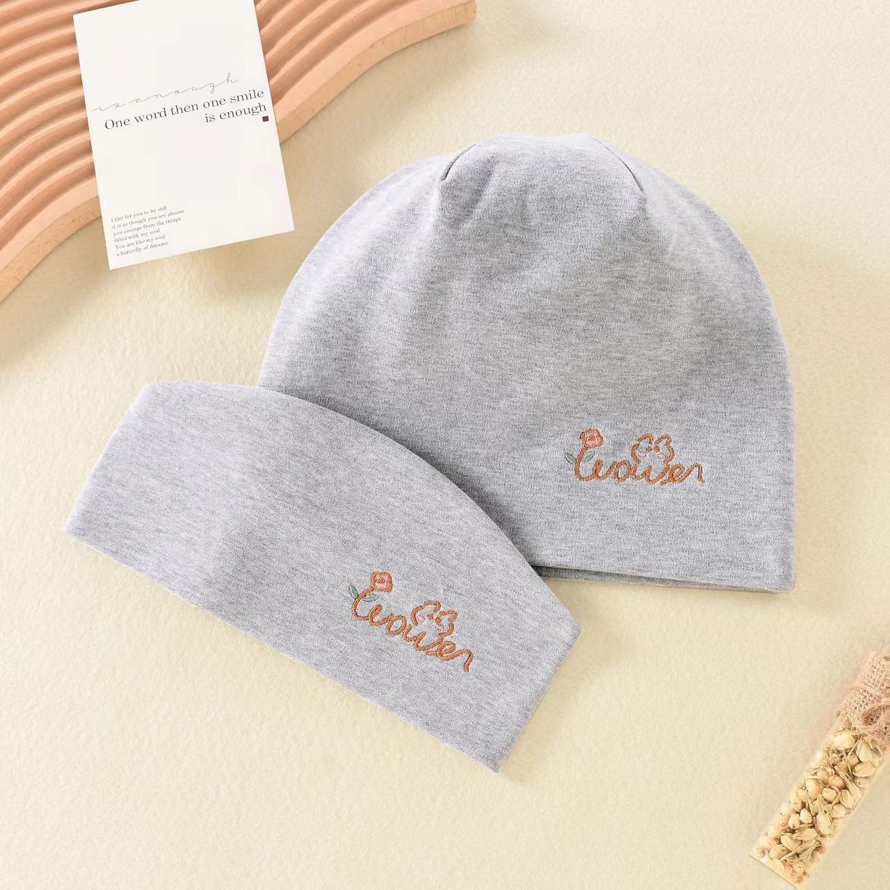 2025新款防风吸汗保暖月子帽产妇帽组合系列