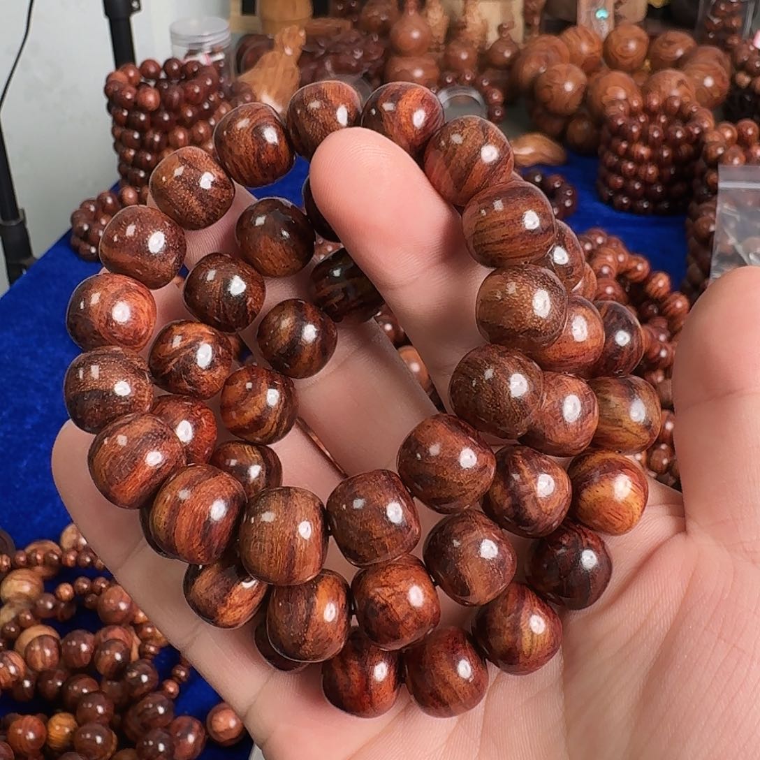 黄花梨/降香黄檀手串/手链26.6米1314规格老型珠海黄手串