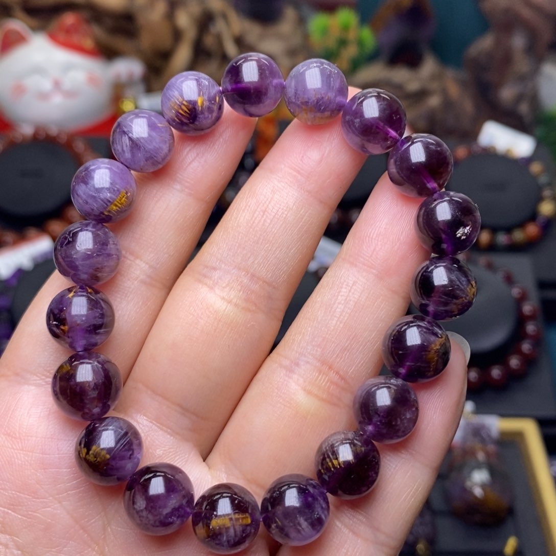 水晶A008极光达碧滋天眼单圈10m未镶嵌用****4