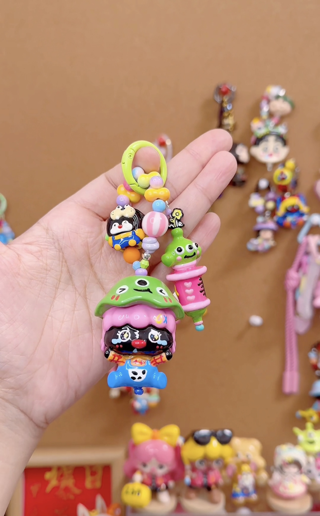 booboo三眼仔小台灯手机挂件