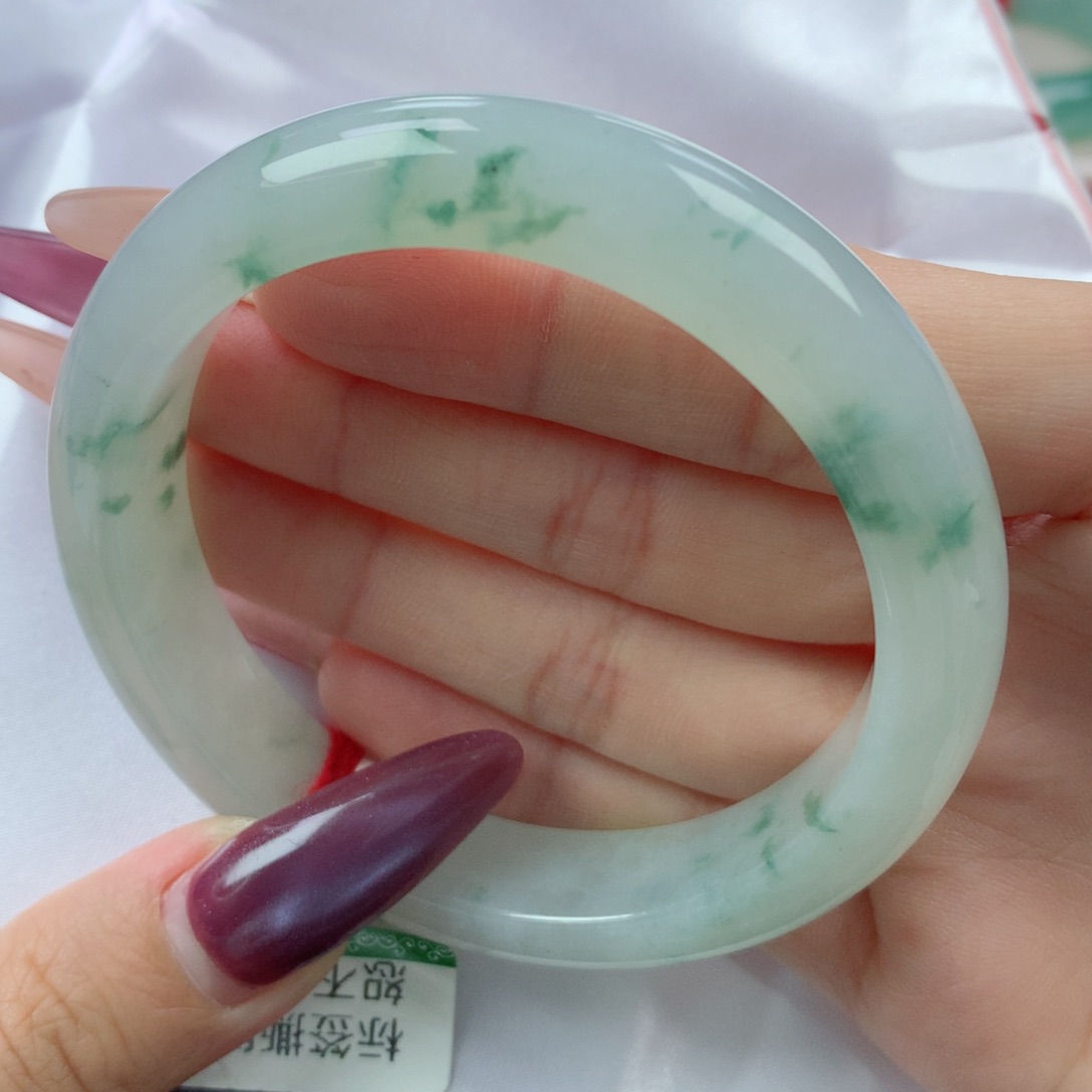 未镶嵌手镯翡翠缅甸天然翡翠A货56.3