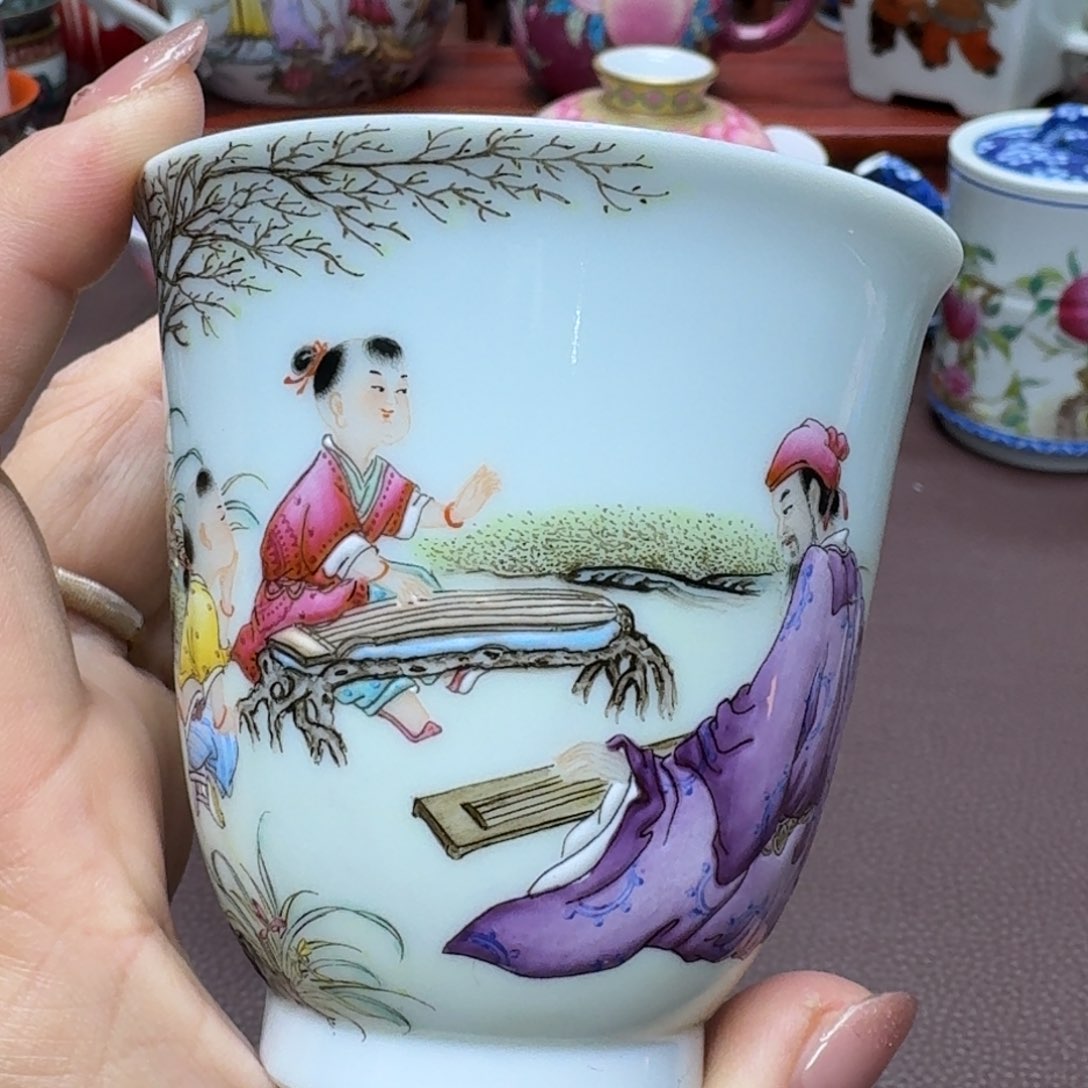 瓷片景德镇仿古手工制作精品展示