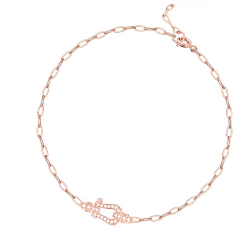 铜合金手链   【马蹄环环扣】手链652