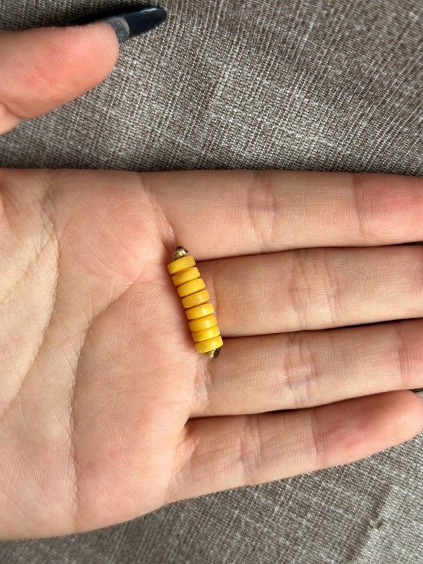 5mm天然蜜蜡隔片八片（孔道1.0扩孔联系客服）