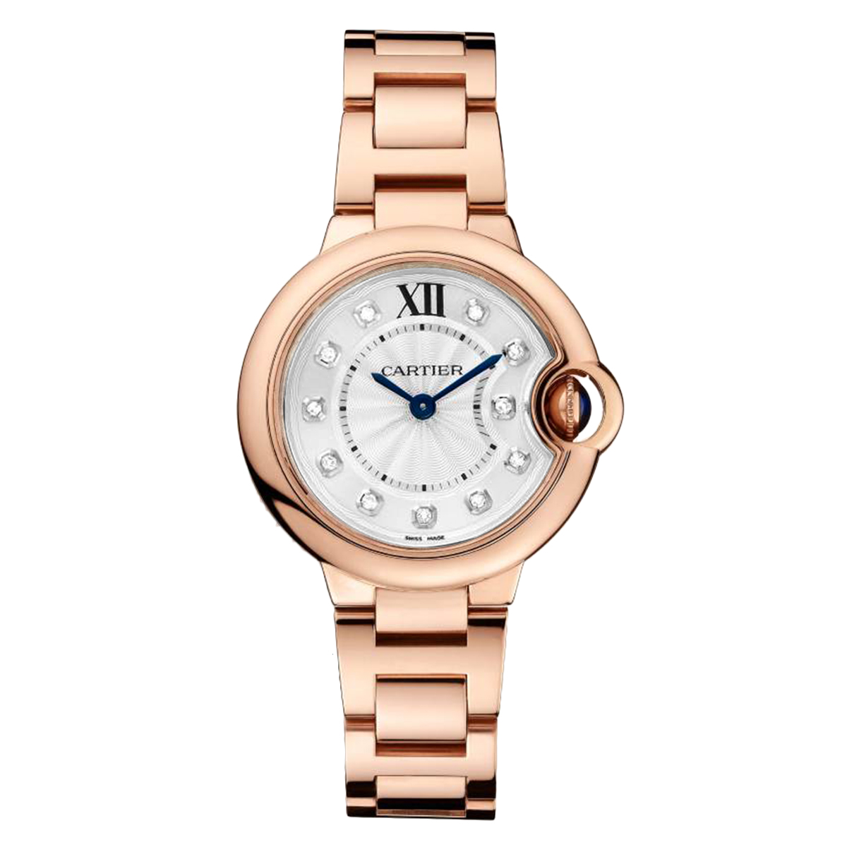 99新 Cartier/卡地亚 蓝气球WE902025石英18K玫瑰金表/WHP027680