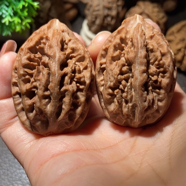 把件文玩核桃东北楸子小雪74