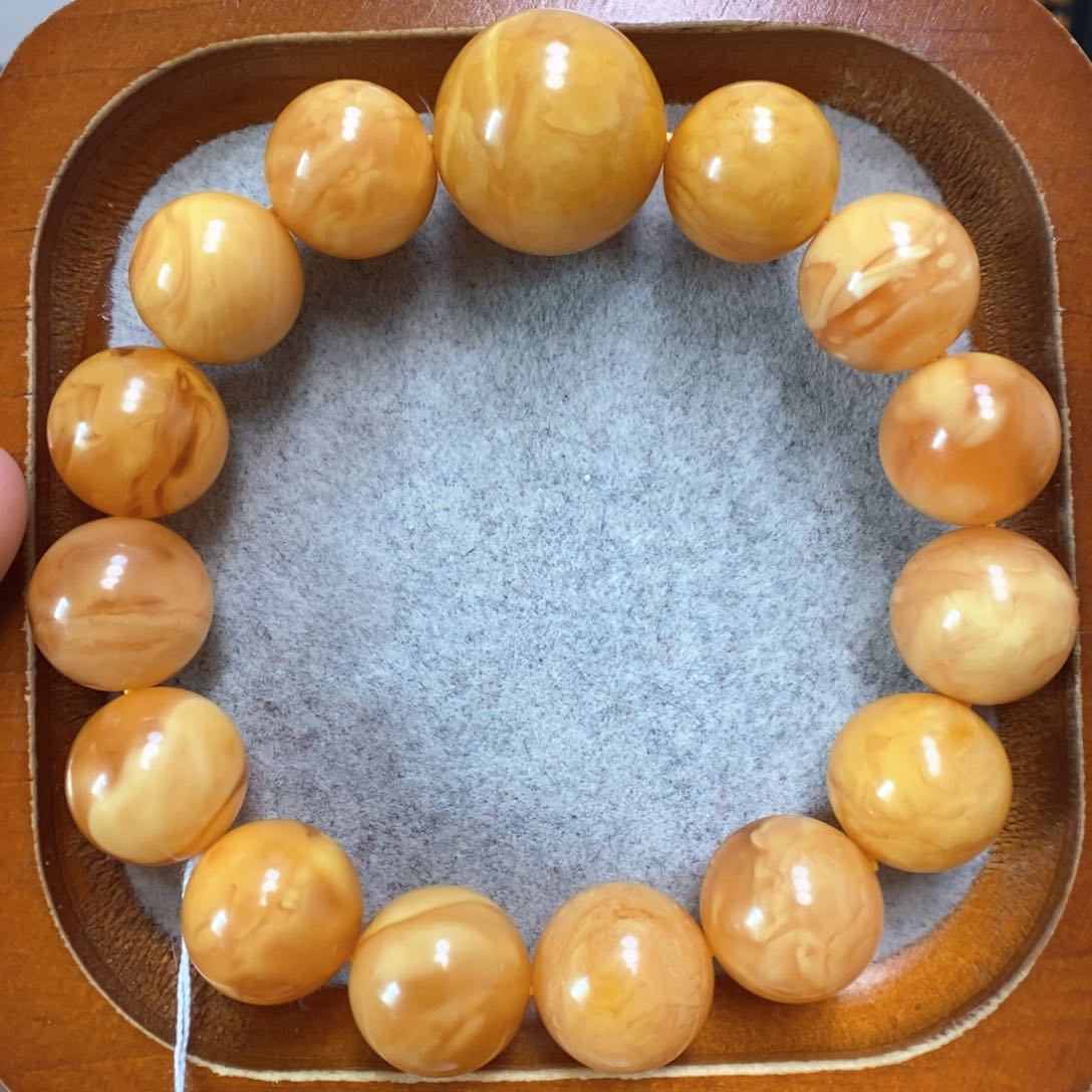 蜜蜡手串未镶嵌蜜蜡手串